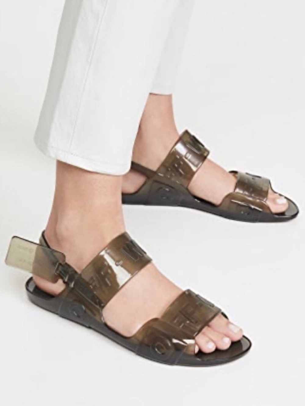 OFF-WHITE Zip Tie Jelly Sandal